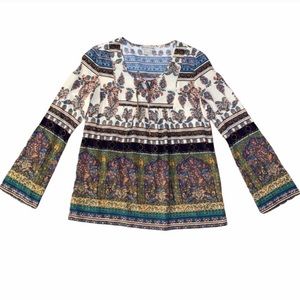 live and let live • Colorful Boho Long Sleeve Top